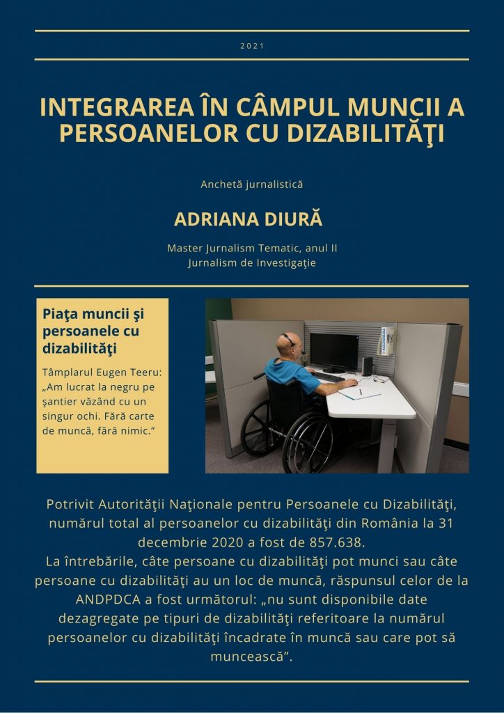 Integrarea în câmpul muncii a persoanelor cu dizabilități