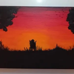 Tablou - Apus peste tăcere